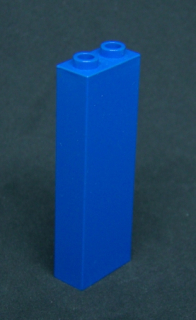 Lego kostka vysoká 1x2x5 - modrá