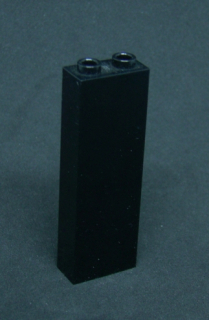 Lego kostka vysoká 1x2x5 - černá