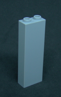 Lego kostka vysoká 1x2x5 - světle šedá - light bluish gray