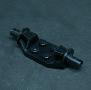 Lego náprava pro kola černá 2x2 - velký pin