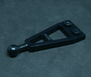 Lego destička speciální 1x2 - černá