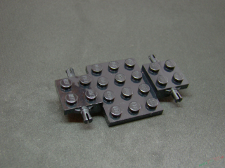 Lego podvozek základní černý 4x7x2/3