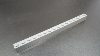 Lego kostička 1x16 - tmavě šedá - dark bluish gray