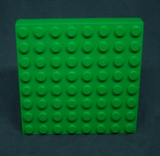 Lego deska vysoká 8x8 - zelená