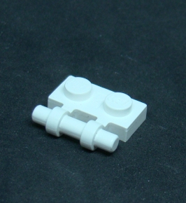 Lego destička speciální 1x2 - bílá