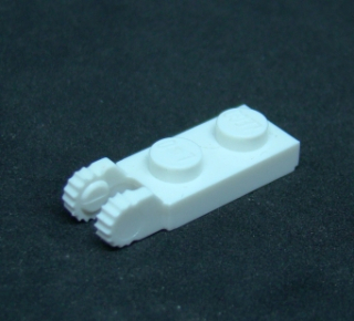 Lego destička speciální 1x2 - bílá