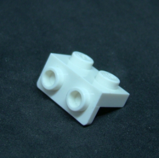 Lego destička 1 x 2 - 1 x 2  bílá