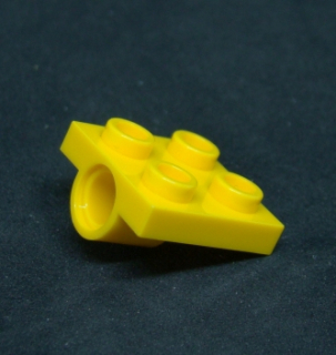 Lego destička pro pin 2x2 - žlutá
