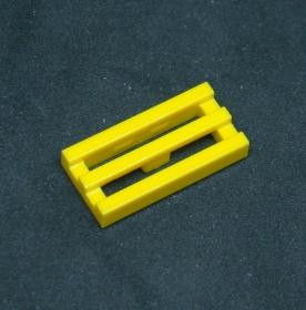Lego destička - mřížka 1x2 - žlutá