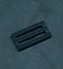 Lego destička - mřížka 1x2 - černá