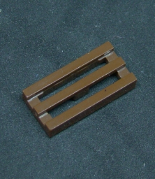 Lego destička - mřížka 1x2 - hnědá - reddish brown