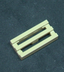 Lego destička - mřížka 1x2 - béžová