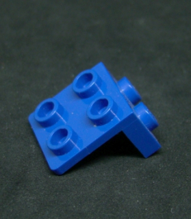 Lego destička speciální-rohová 1x2 2x2 - modrá