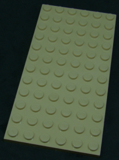 Lego destička 6x12 béžová