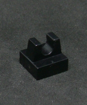 Lego speciální kostička s klipem 1x1 - černá