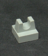 Lego speciální kostička s klipem 1x1 - sv.šedá - light gray