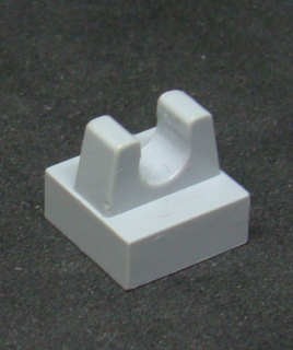 Lego speciální kostička s klipem 1x1 - sv.šedá - light bluish gray