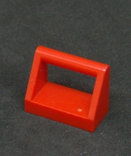 Lego speciální kostička 1x2 - červená