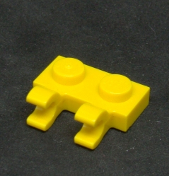 Lego destička speciální 1x2 - žlutá