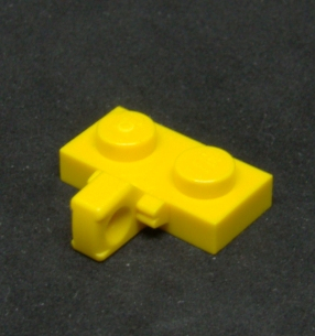 Lego destička speciální 1x2 - žlutá