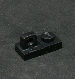 Lego destička speciální 1x2 - černá
