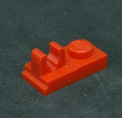 Lego destička speciální 1x2 - červená