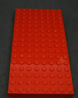 Lego deska vysoká 8x16 červená
