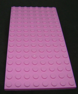 Lego deska 8x16 - tmavě růžová
