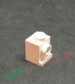 Lego kostička 1x1 držák světel bílá