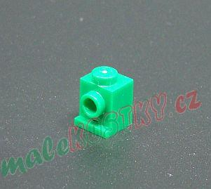 Lego kostička 1x1 držák světel zelená