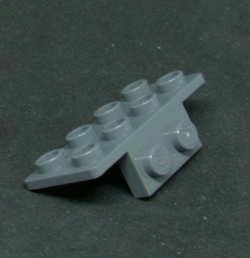 Lego destička speciální 1 x 2 - 2 x 4 - tmavě šedá - dark bluish gray