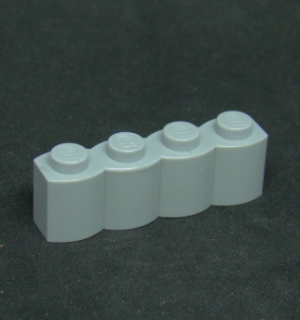 Lego kostička 1x4 - Palisáda - světle šedá - light bluish gray