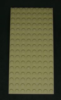 Lego deska 8x16 - tmavě béžová