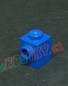 Lego kostička 1x1 s nopem na jedné straně - modrá