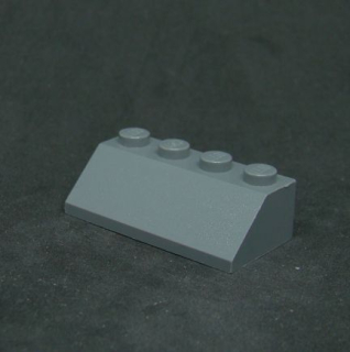 Lego šikmá kostka 45° 2x4 tmavě šedá - dark bluish gray