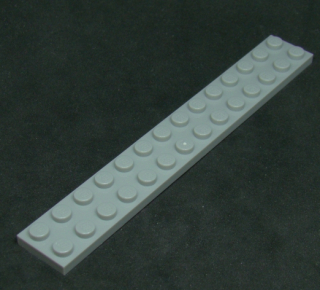 Lego destička 2x14 - světle šedá - light bluish gray