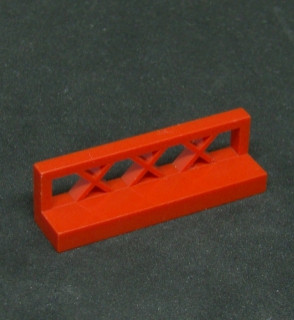 Lego plot 1 x 4 x 1 - červený
