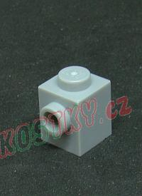 Lego kostička 1x1 s nopem na jedné straně světlešedá - light bluish gray