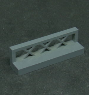 Lego plot 1 x 4 x 1 - tmavě šedý - dark bluish gray