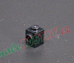 Lego kostička 1x1 s nopem na jedné straně - černá