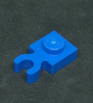 Lego destička speciální 1x1 s klipem - modrá