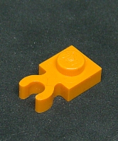Lego destička speciální 1x1 s klipem - oranžová