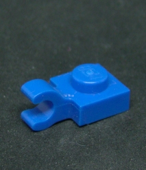 Lego destička speciální 1x1 s klipem - modrá