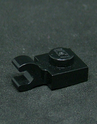 Lego destička speciální 1x1 s klipem - černá