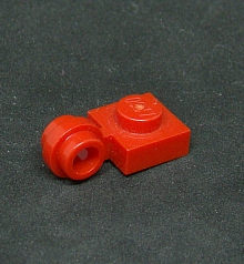 Lego speciální destička s kulatým klipem 1x1 - červená