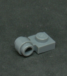 Lego speciální destička s kulatým klipem 1x1 - tmavě šedá - dark bluish gray