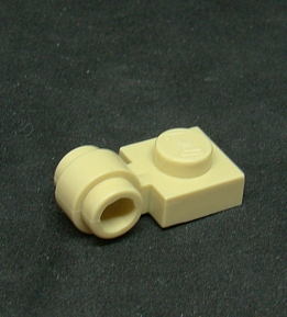 Lego speciální destička s kulatým klipem 1x1 - béžová