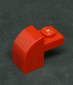 Lego kostička speciální 1 x 2 x 1 1/3 - červená