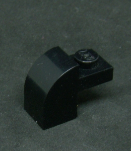 Lego kostička speciální 1 x 2 x 1 1/3 - černá