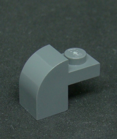 Lego kostička speciální 1 x 2 x 1 1/3 - tmavě šedá - dark bluish gray